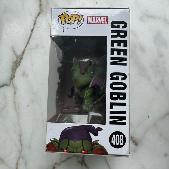 Funko POP! Marvel: Spider-Man Into The Spider-Verse Green Goblin NEW IN BOX - Picture 6 of 9